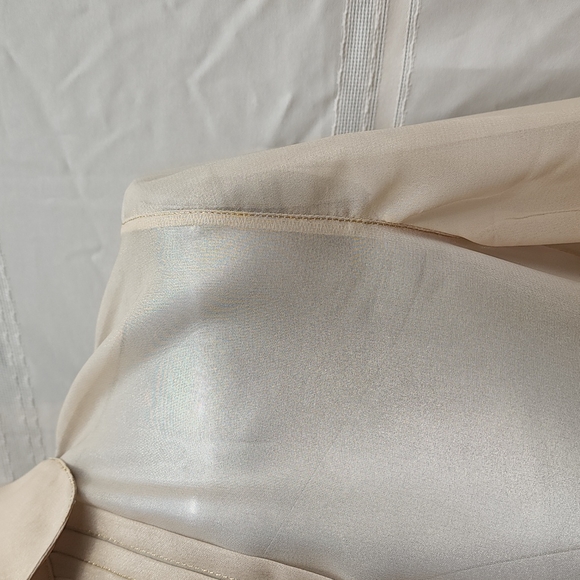 Dolce and Gabbana Gold Pintuck Blouse - Picture 3 of 11